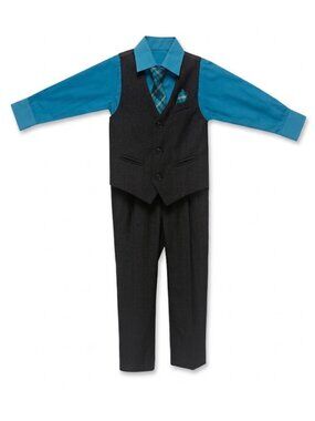 4pcs Baby Toddler Formal Outfits Set Infant Boy Wedding Christening Tuxedo Suit